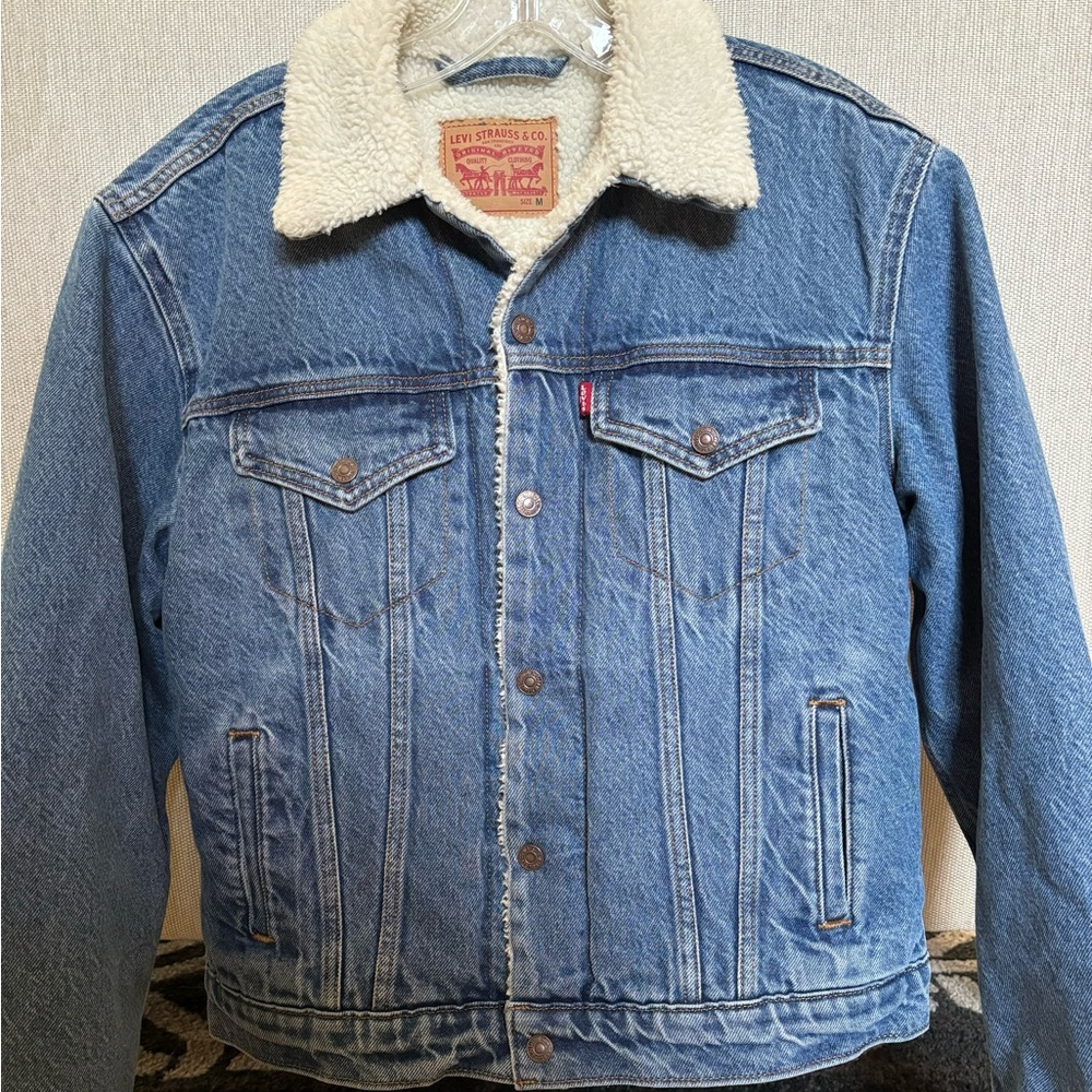 Levi’s Original Sherpa Denim Jacket. Only worn twice